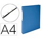 Carpeta de 4 anillas 30 mm redondas exacompta clean safe din a4 carton forrado azul