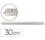 Escala liderpapel aluminio forma triangular con funda protectora longitud 30 cm 1:20 1:25/1:50/1:75/1:100/1:150