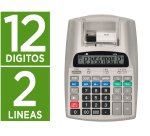 Calculadora liderpapel impresora pantalla papel 57 mm 12 digitos impresion bicolor blanca 225x158x56 mm