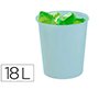 Papelera plastico archivo 2000 ecogreen 100% reciclada 18 litros color azul pastel 290x310 mm