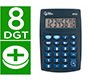 Calculadora liderpapel bolsillo xf02 8 digitos pilas color azul 99x64x9 mm