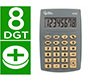 Calculadora liderpapel bolsillo xf03 8 digitos pilas color gris 99x64x9 mm