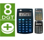 Calculadora liderpapel bolsillo xf04 8 digitos pilas 99x64x9 mm expositor de 16 unidades colores surtidos