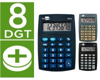 Calculadora liderpapel bolsillo xf04 8 digitos pilas 99x64x9 mm expositor de 16 unidades colores surtidos