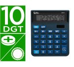 Calculadora liderpapel sobremesa xf17 8 digitos solar y pilas color azul 127x105x24 mm