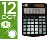Calculadora liderpapel sobremesa xf27 12 digitos tasas solar y pilas color negro 155x115x25 mm