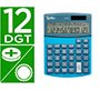 Calculadora liderpapel sobreme sa xf28 12 digitos dos lineas coste venta margen y tasas solar y pilas azul 155x115x25 mm