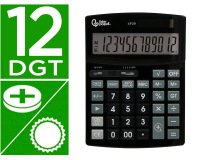 Calculadora liderpapel sobremesa xf29 12 digitos solar y pilas color negro 190x140x30 mm