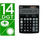 Calculadora liderpapel sobremesa xf31 14 digitos solar y pilas color negro 170x122x35 mm
