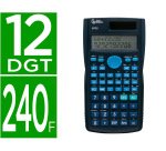 Calculadora liderpapel cientifica xf32 12 digitos 240 funciones con tapa solar y pilas color azul 156x85x20