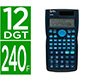 Calculadora liderpapel cientifica xf32 12 digitos 240 funciones con tapa solar y pilas color azul 156x85x20