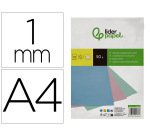 Cubiertas para encuadernar Liderpapel cartón A4 1 mm rosa - Paquete de 50 unidades