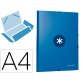 Carpeta antartik gomas tres solapas carton forrado a4 color azul marino