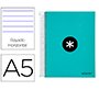 Cuaderno espiral a5 micro antartik tapa forrada120h 100 gr horizontal 5 banda6 taladros color menta