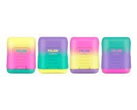Sacapuntas milan compact sunset plastico 2 usos colores surtidos