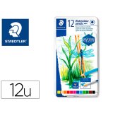 Lapices de colores staedtler acuarelables caja metal de 12 unidades colores surtidos