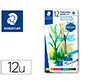 Lapices de colores staedtler acuarelables caja metal de 12 unidades colores surtidos