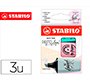 Rotulador stabilo boss mini pastel love estuche de 3 unidades pizca de menta/rubor rosa/toque de turquesa