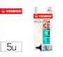 Rotulador stabilo boss mini pastel love estuche de 5 unidades colores surtidos