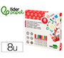 Rotulador liderpapel tiza liquida punta redonda trazo 6 mm caja de 8 unidades colores surtidos