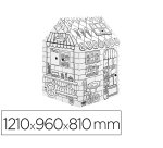 Casa de juego bankers box playhouse pasteleria para pintar fabricada en carton reciclado 1210x960x810 mm