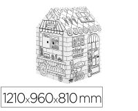 Casa de juego bankers box playhouse pasteleria para pintar fabricada en carton reciclado 1210x960x810 mm