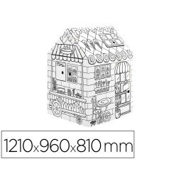Casa de juego bankers box playhouse pasteleria para pintar fabricada en carton reciclado 1210x960x810 mm