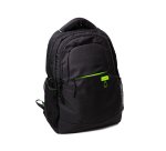 Mochila para portatil Q-connect 15,6" negra con asa 2 bolsillos exteriores 320x430x140 mm