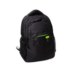 Mochila para portatil Q-connect 15,6" negra con asa 2 bolsillos exteriores 320x430x140 mm