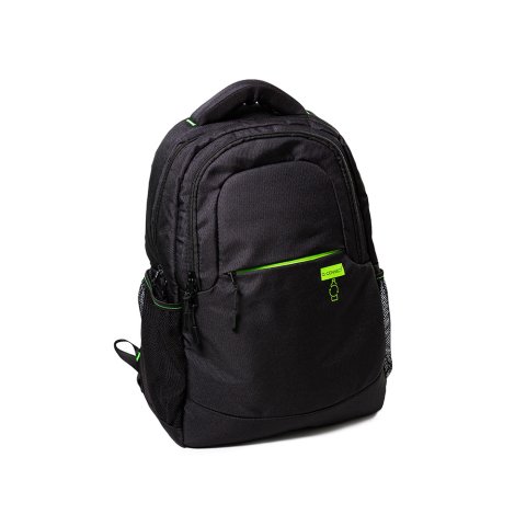 Mochila para portatil Q-connect 15,6" negra con asa 2 bolsillos exteriores 320x430x140 mm