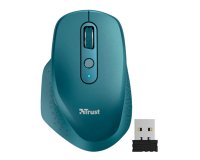 Raton trust ozaa optico inalambrico 2400dpi 6 botones usb 2.0 azul