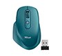 Raton trust ozaa optico inalambrico 2400dpi 6 botones usb 2.0 azul