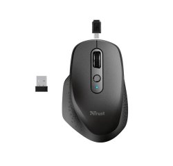 Raton trust ozaa optico inalambrico 2400dpi 6 botones usb 2.0 negro