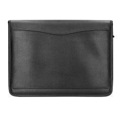 Carpeta portafolios cremallera bolsillo para móvil y tarjetero color negro 260x355 mm