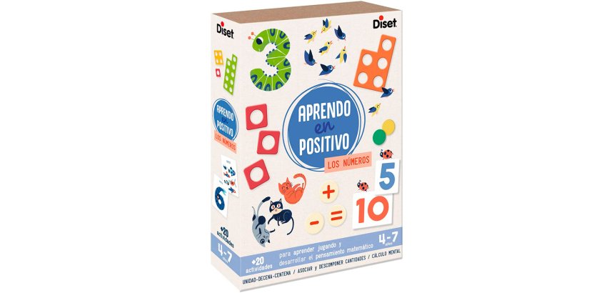 Juego diset didactico aprendo en positivo los numeros