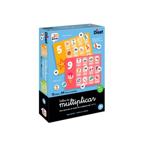 Juego diset de mesa tablas de multiplicar