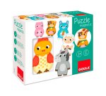 Puzle goula magnetico intercambiable granja 12 piezas