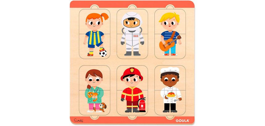 Puzle goula profesiones 12 piezas