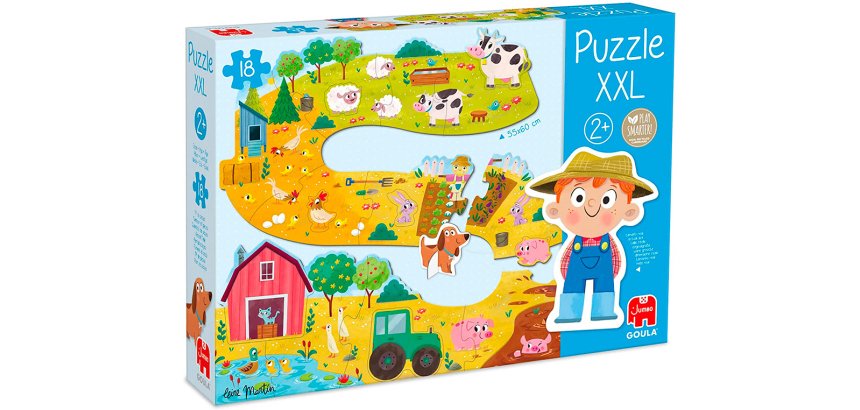 Puzle goula xxl granja 18 piezas