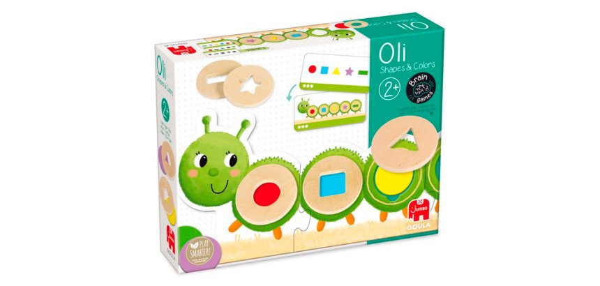 Juego goula didactico la oruga oli formas y colores