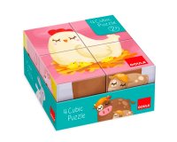 Puzle goula cubos de carton 6 escenas diferentes 4 piezas