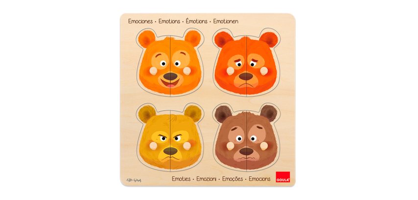 Puzle goula emociones 8 piezas