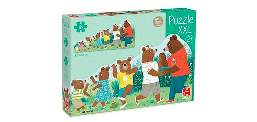 Puzle Goula XXL familia de osos 16 piezas