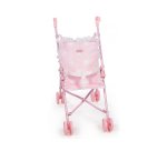 Silla pequeña de paseo para muñecas carlota color rosa 550x270x410 mm