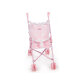 Silla pequeña de paseo para muñecas carlota color rosa 550x270x410 mm