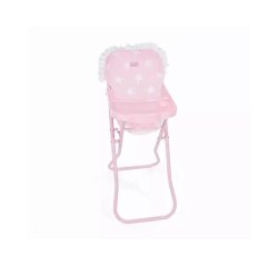 Trona con bandeja carlota color rosa 330x260x600 mm