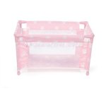 Cuna de viaje carlota color rosa 530x320x320 mm