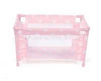 Cuna de viaje carlota color rosa 530x320x320 mm
