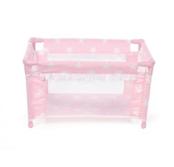 Cuna de viaje carlota color rosa 530x320x320 mm