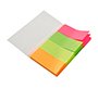 Banderitas separadoras 20x50 mm fluorescente pack de 4 con 20 hojas